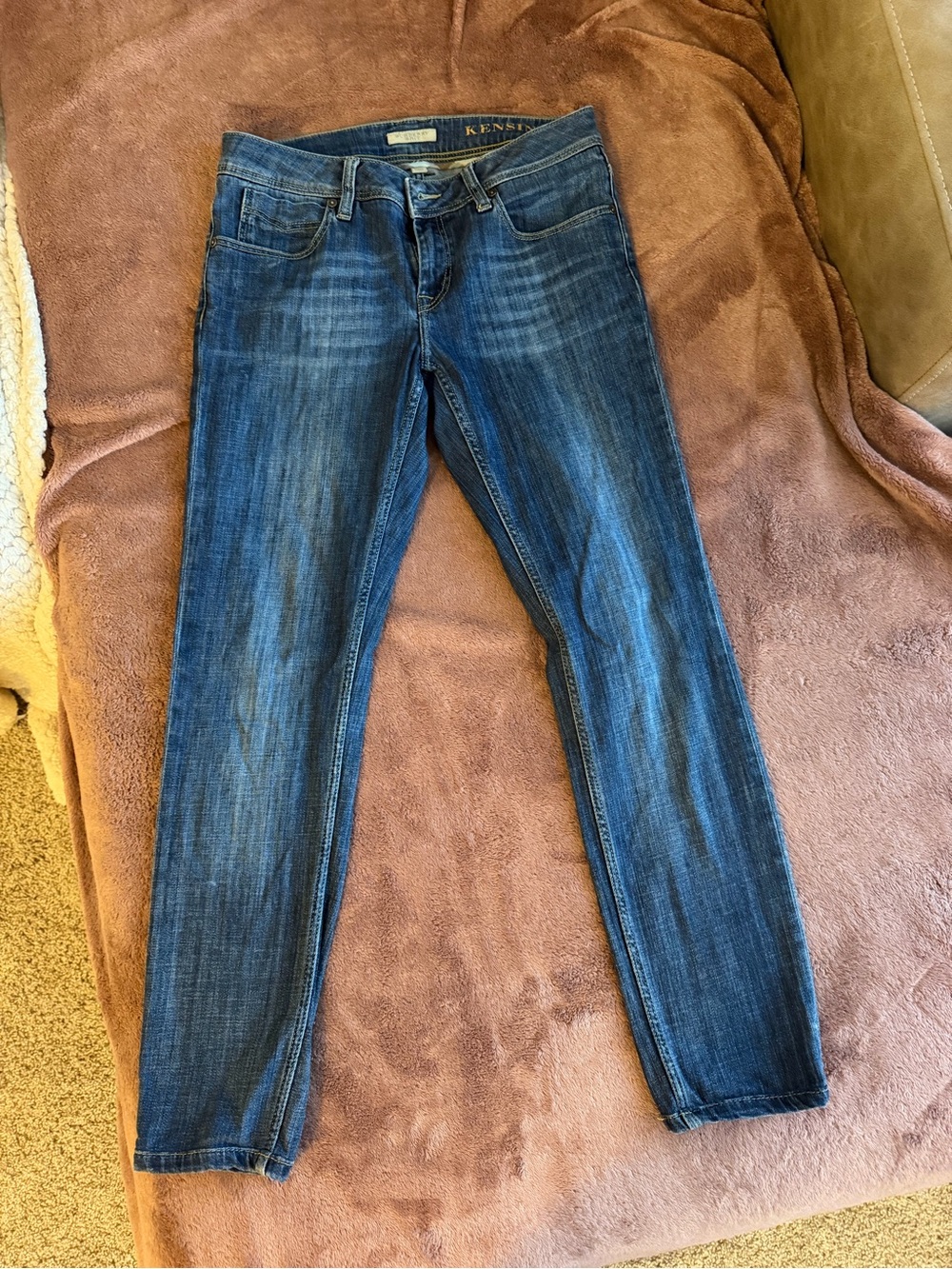 Burberry Brit Kensington skinny jeans in a dark blue wash